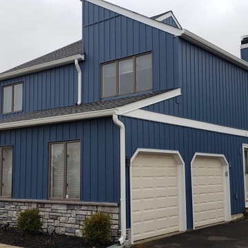 CertainTeed Vertical Insulated Siding, Stone and Gutters installation