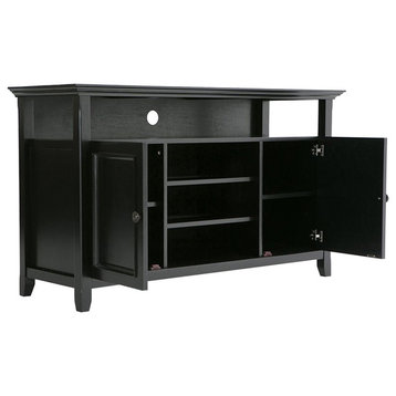 Atlin Designs Transitional Wood TV Stand for TVs up to 54" in Black