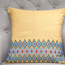 Cream white Coffee Coloured Cushion - Decorative Pillows