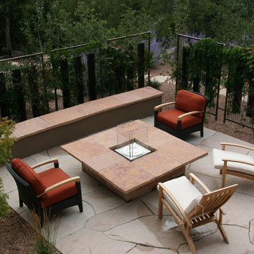 Contempoary Fire Pit Patio