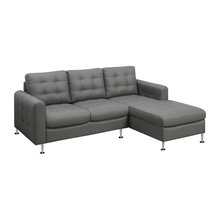 Grey leather sectionals