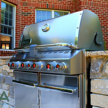 East Grand Rapids Custom Grill Island