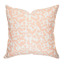 Belle & June - Pod Decorative Throw Pillow in Melon - Decorative Pillows
