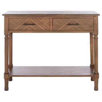 Lovell 2 Drawer Console Table, Brown