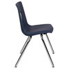 Flash Furniture Advantage Student Stack School Chair - 18-Inch In Navy