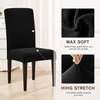 Subrtex Stretch Dining Room Chair Slipcovers, Black, 2pcs
