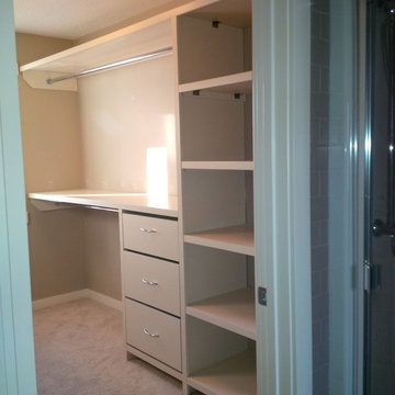 Custom closet, mudroom and pantry. Increased storage space by 25%.