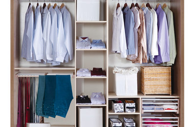 Inspiration for a modern closet remodel in Other