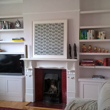 Liz and Tim : Alcove cupboards