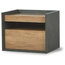 Modern Bedside Table, Oak Finished MDF With 1-Drawer