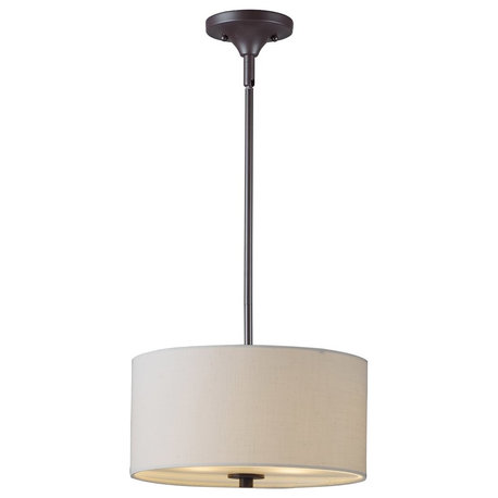 Maxim Bongo 2-Light Pendant/ Semi-Flush Mount, Oil Rubbed Bronze