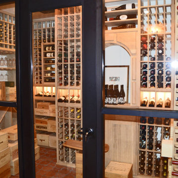 Walk-In Rustic Wine Cellar Design