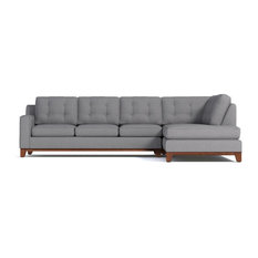 Hypoallergenic Sectional Sofas Houzz Apt2b Bwood 2 Piece Sectional Sofa Mountain Gray Chaise On Right