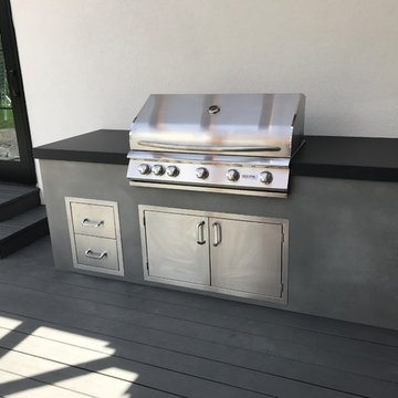Smooth Finished Outdoor Kitchen