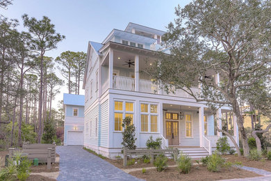 Inspiration for a coastal exterior home remodel in Miami