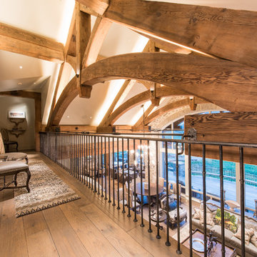Reclaimed Douglas Fir Timber Frame: Original Smooth Planed Patina