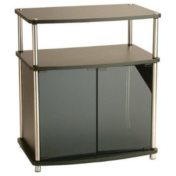 Convenience Concepts Designs2Go 27" TV Stand with Cabinet in Black Wood