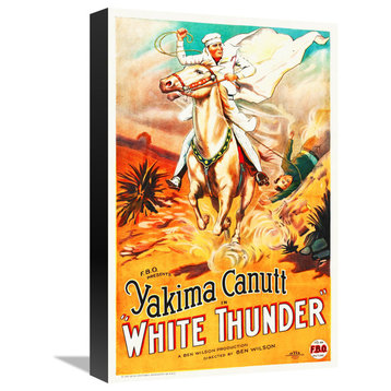 "White Thunder" Stretched Canvas Giclee by Hollywood Photo Archive, 12x18"
