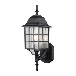 Hardware House - Black Outdoor Patio Exterior Light Fixture, 22-9449 - Outdoor Wall Lights And Sconces
