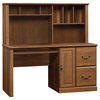 Sauder Orchard Hills Wood Computer Desk with Hutch in Milled Cherry