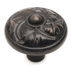 Cosmas - Cosmas 10559ORB Oil Rubbed Bronze Round Decorative Cabinet Knob - Cabinet And Drawer Knobs