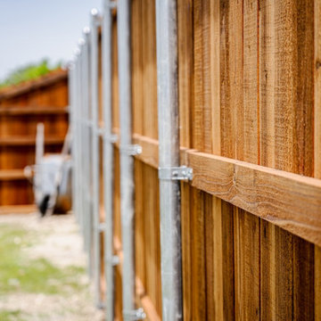 Side By Side Cedar Fence Replacement