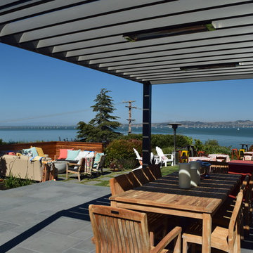 Bluestone patio and pergola
