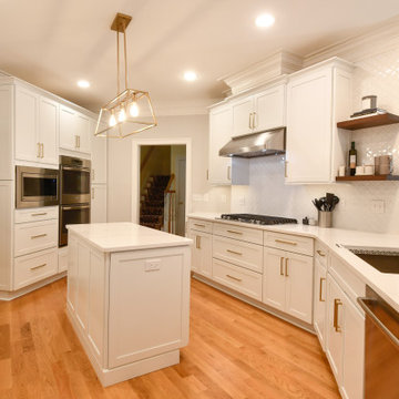 Transitional White Kitchen Remodel Williamsburg, VA