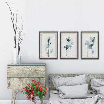Midnight Blossoms IV Triptych
