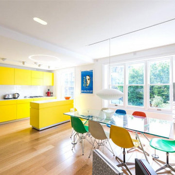 Vibrant Modern Kitchen Diner in Primrose Hill, London