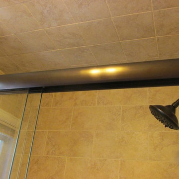 Masterbath shower and tub remodel (Marazzi Tosca Ivory Tile)