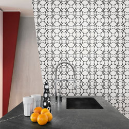 Tyles Marbled Starburst in Black - Paint And Wall Covering Supplies