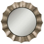 Uttermost - Uttermost 06048 P Gotham - 41" Modern Round Mirror - Unique frame features an antique silver leaf finish with warm highlights. The inner liner is satin black.Gotham U Frame Antique Silver Leaf Warm Highlight *UL Approved: YES *Energy Star Qualified: n/a  *ADA Certified: n/a  *Number of Lights:   *Bulb Included:No *Bulb Type:No *Finish Type:Antique Silver Leaf with Warm Highlight
