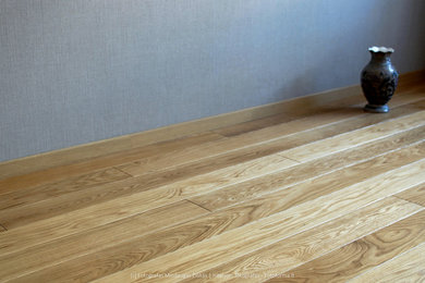 Photography of wooden floors installed in a private house.