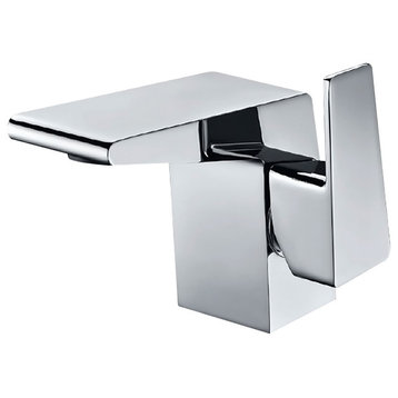 Chrome Single Hole One Handle Solid Brass Modern Design Lavatory Faucet