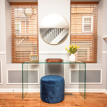 Global Transitional Living Room & Dining Room