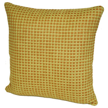 Rennie & Rose Protege Grid Pillows, Tuscan, 17"x17"