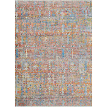 Couristan Halli Baktiari H676 and 4001 Rug, Brick-Honey-Mlt, 8'6"x13'6"