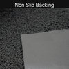 Outdoor Runner Mat Scraper Front Door Mat PVC Non-Slip Backing 48"x18" Grey, Black