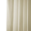 Heritage Plush Velvet Extrawide Curtain Single Panel, Au Lait Creme, 100"w X 108"l