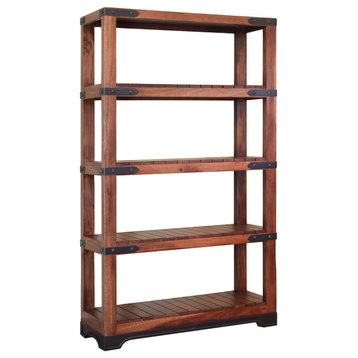 Granville Rustic Style Solid Wood Bookshelf
