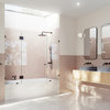 58.25"x73" Frameless 3 Panel Inline Bathtub Shower Door, Oil Rubbed Bronze
