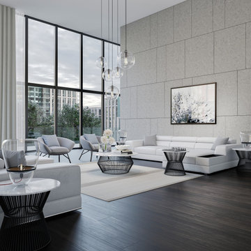 Bergamo Sectional Sofa in White