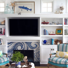 Family room fireplace