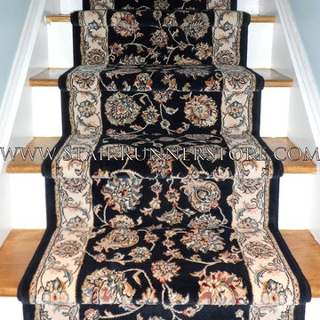 Straight Staircase Stair Runner Installations