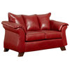 Chelsea Home Armstrong Loveseat in Sierra Red