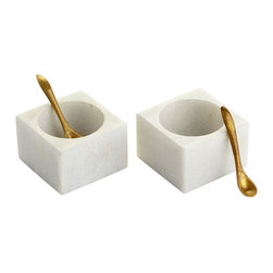 MARBLE SALT AND PEPPER CELLAR - Products