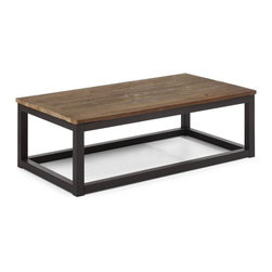 Civic Wood and Metal Coffee Table - Coffee Tables