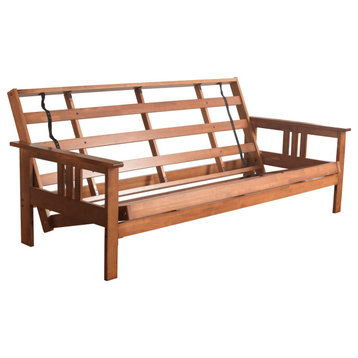 Caleb Frame Futon With Barbados Finish, Frame Only
