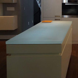 Glass Island Countertop - Kitchen Countertops